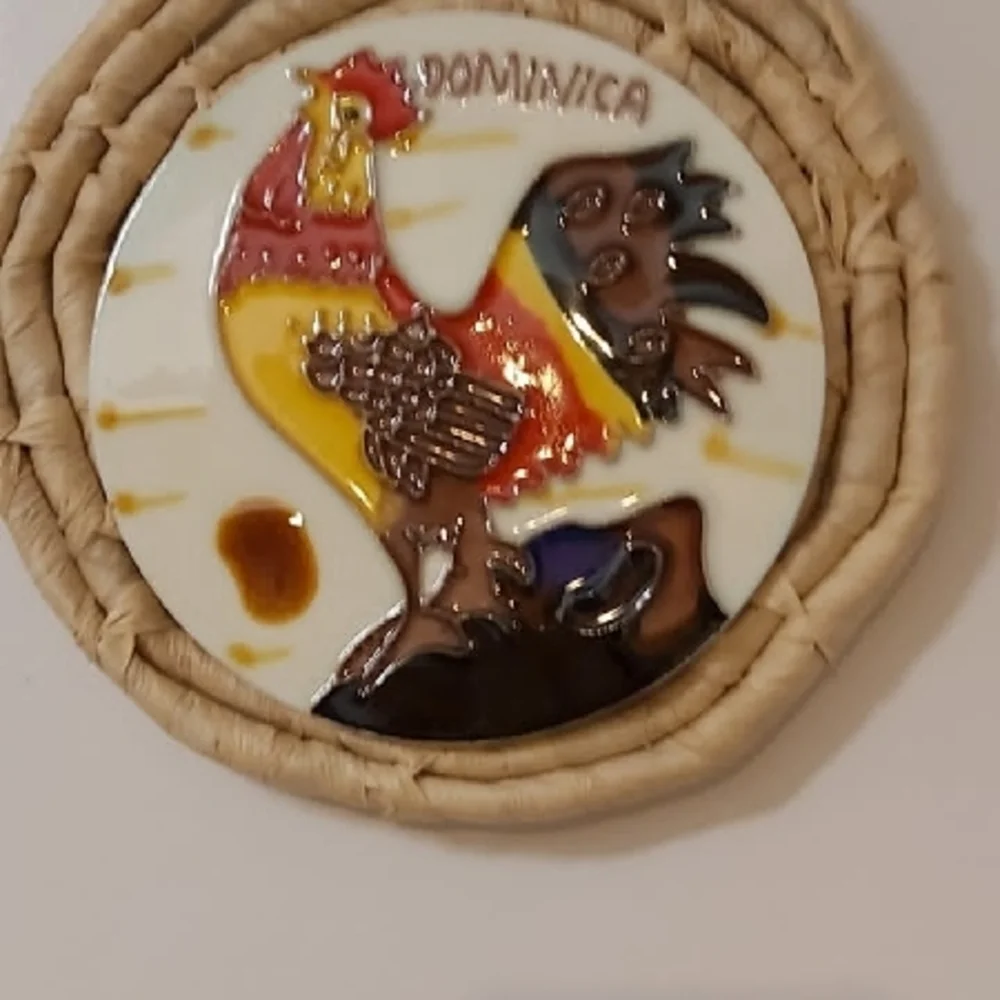 Dominica Ceramic Rooster Wall Decor